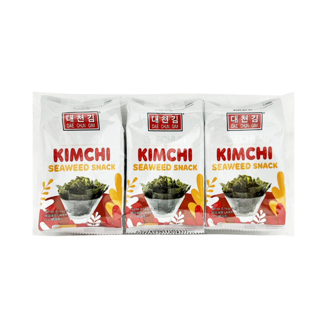 Daechun Seaweed Snack Kimchi Flavour (4g x 3)