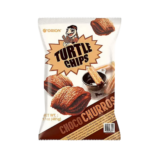 Orion Turtle Chips Choco Churros ( Chocolte Flavour Fried Pastries ) 80g