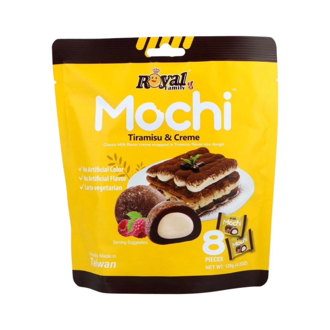 Royal Family Tiramisu & Creme Mochi (8 pcs) - 120g