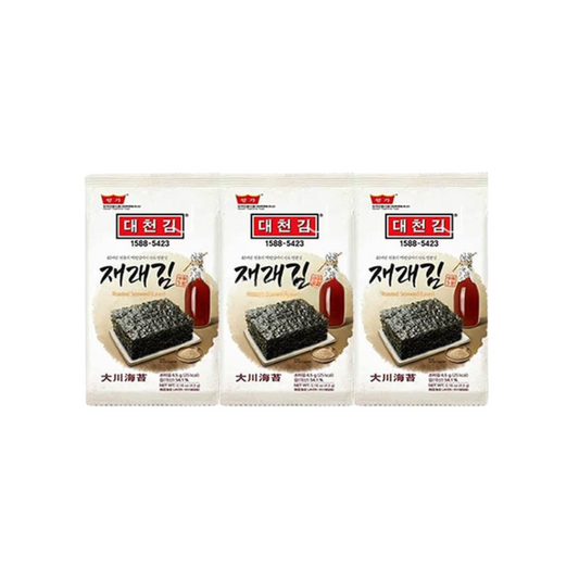 Daechun Seasoned Seaweed Dosirak (Original) (4.5g x 3 packs)