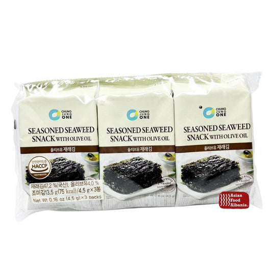 Chung Jung One Seasoned Seaweed Snack with Olive Oil