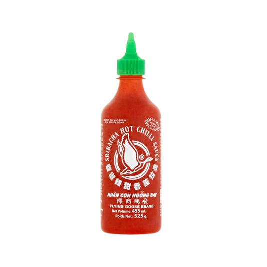 Salcë djegëse e nxehtë Flying Goose Sriracha - 455 ml