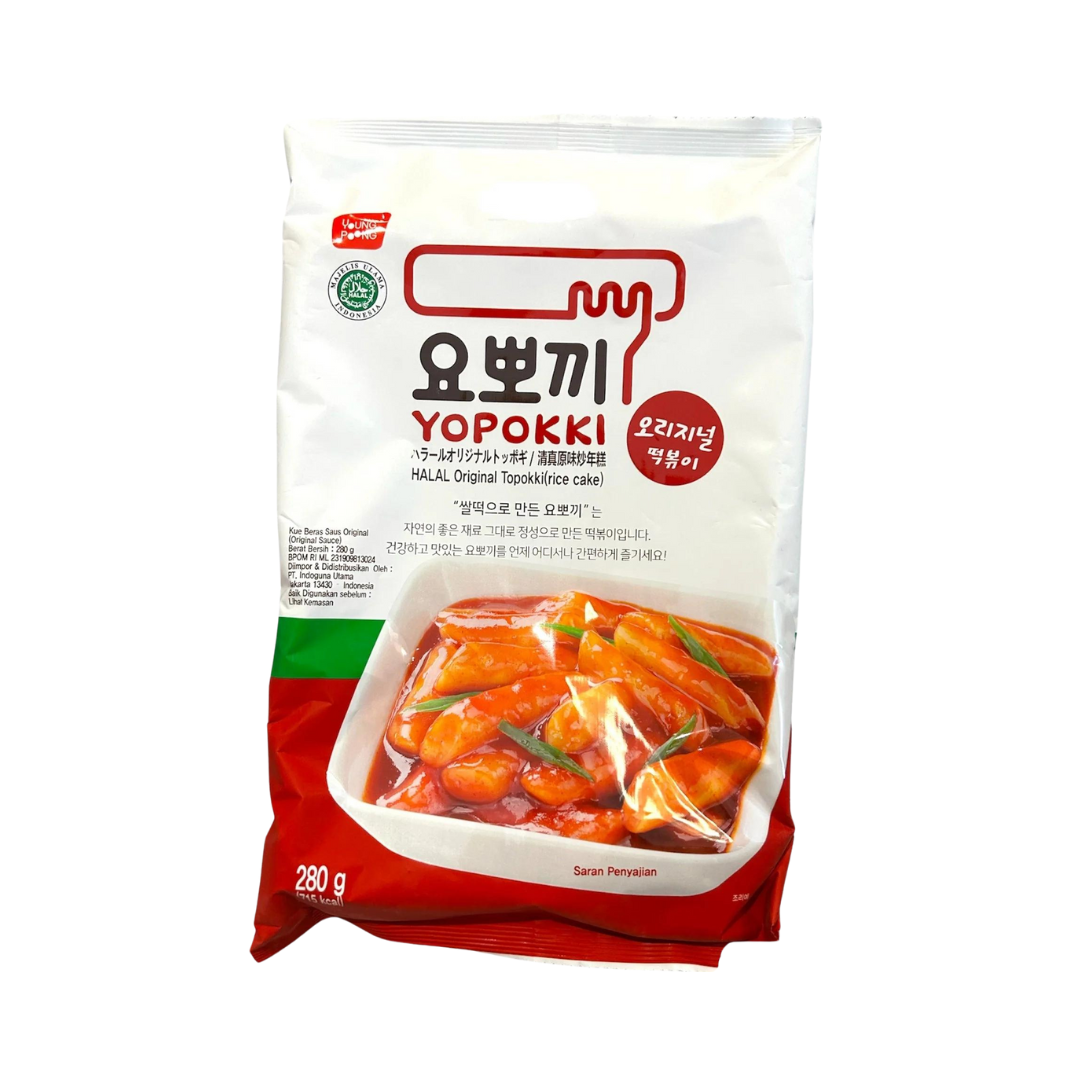 Yopokki Halal Spicy Topokki Big, for 2 Portions 280g