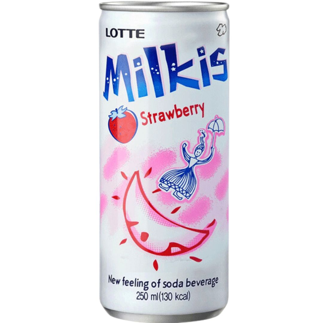 Lotte Milkis Soft Soda Strawberry