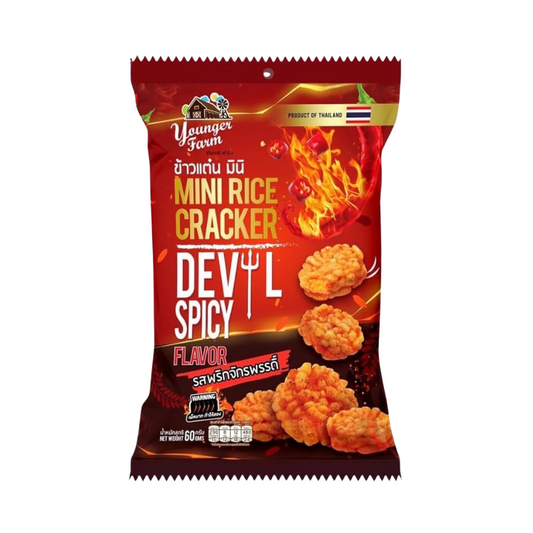 Younger Farm Mini Rice Cracker Devil Spicy - 60g