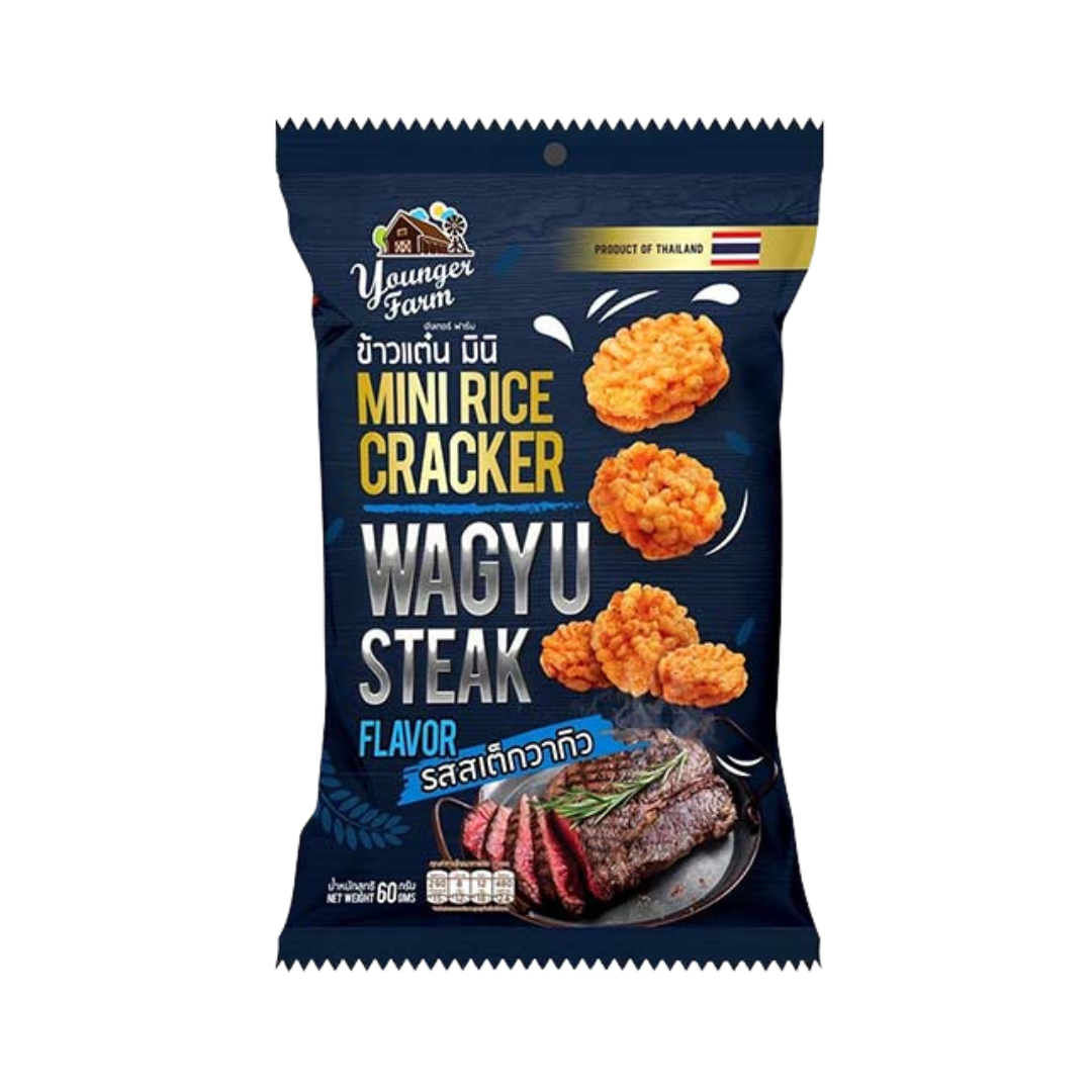 Younger Farm Mini Rice Cracker Wagyu Steak - 60g