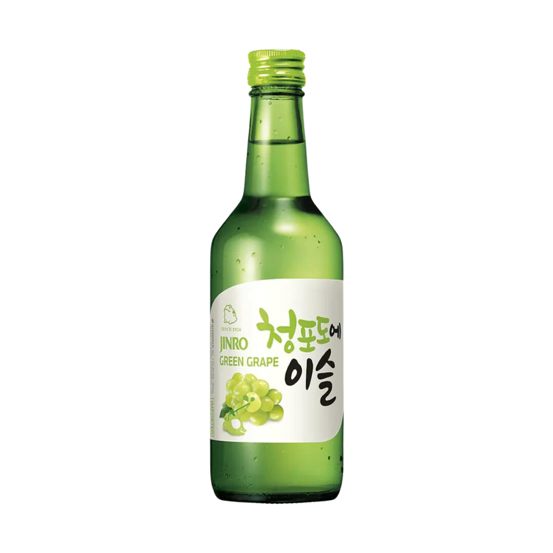 Jinro Chamisul Soju Shije Rrushi jeshil - 350ml